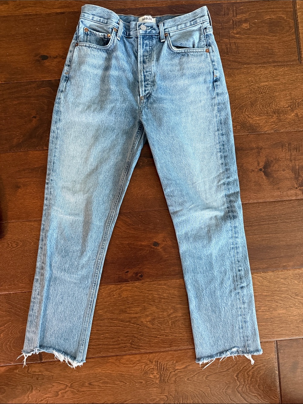 Agolde Women’s Riley Straight Crop Jeans